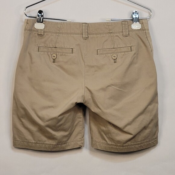 Gap khaki bermuda shorts flat front side stripe size 00 - Picture 2 of 16